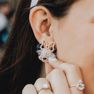 Minnie bride earrings